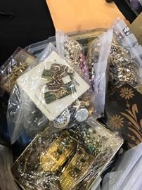 Few bags of Costume jewelry being sold by the bag