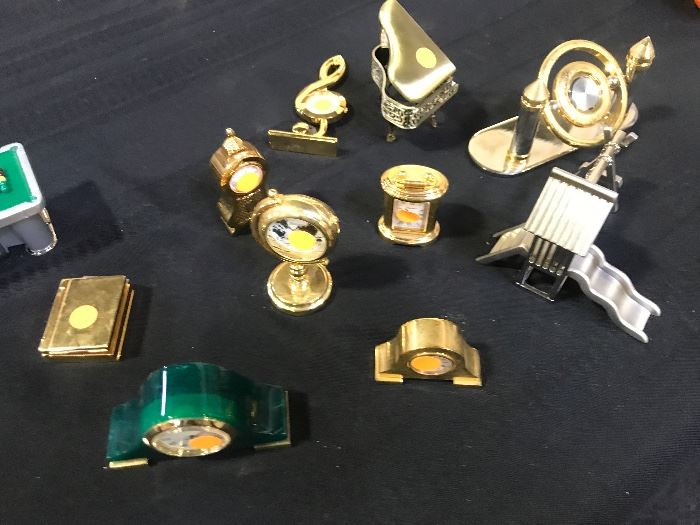 Miniature corp clock collection