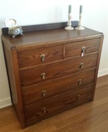 vintage oak chest