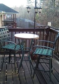 patio table with 2 chairs
