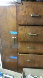 ANTIQUE WARDROBE WITH DRAWERSA