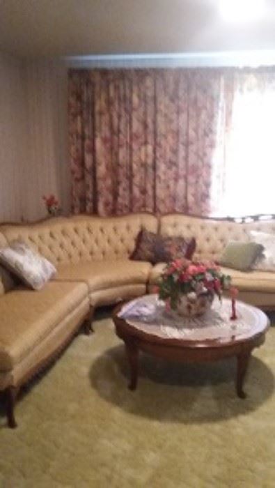 Antique sectional sofa