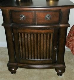 One of pair of matching nightstands