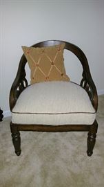 Occasional chair in master bedroom