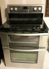 Whirlpool stainless steel double oven