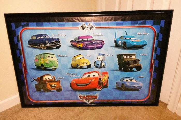 "CARS" poster in bunk room