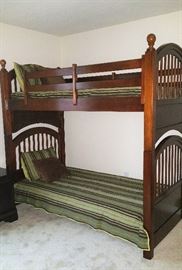 set of nice, sturdy bunkbeds (can be used as single beds as well)