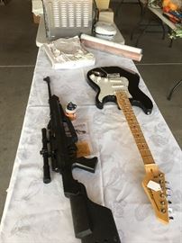 Guitar & Pellet Rifle