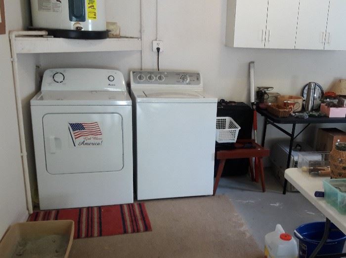 Amana Dryer and GE washer.. Washer very new. Dryer in very good condition