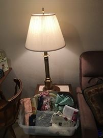 Table Lamps and linens!