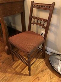 American Walnut Eastlake style side chair