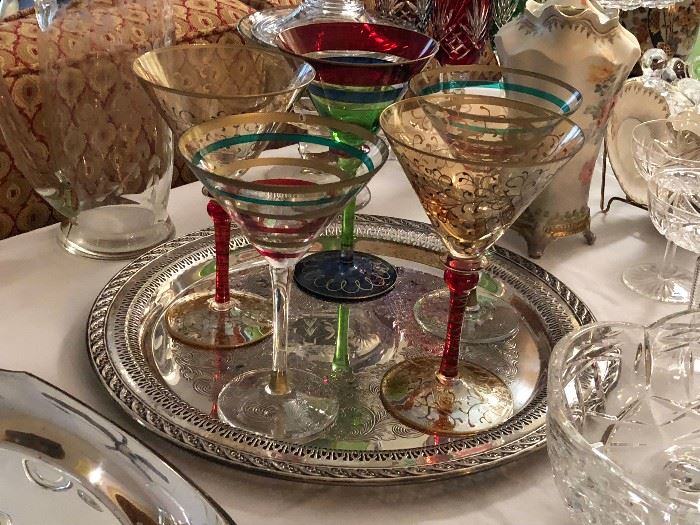 Assorted Martini Glasses