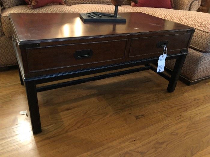 Thomasville Campaign Style Cocktail Table 