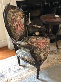 One of a Pair, Louis XVI style Fauteuils 