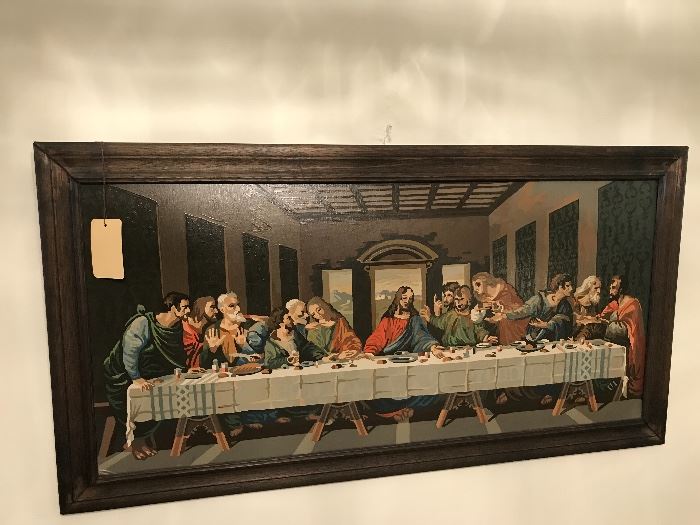 Vintage Paint By Numbers Last Supper