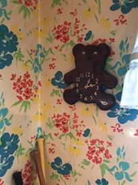 Teddy Bear Wall Clock