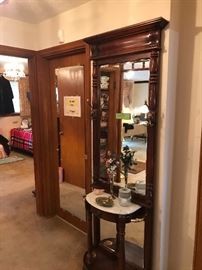 Hallway Coat Rack With Mirror 