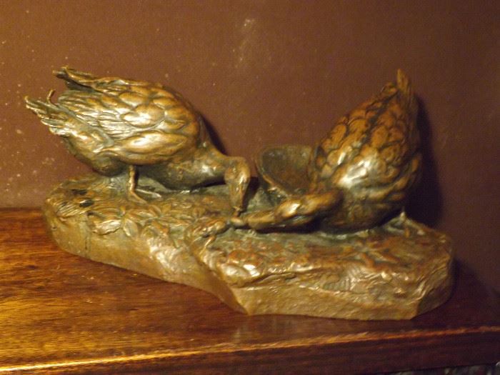 Bronze Duck Sculpture Meisert