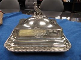 1805 George III Sterling Silver Cushion -Form Entree, London by Richard Cooke