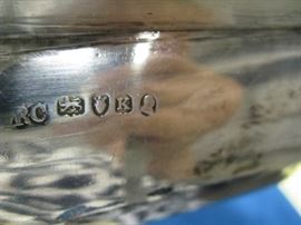 Hallmarks on Entree Dish. Well marked on all parts of dish.