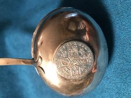 1787 Shilling Coin in Bottom of Toddy Ladle