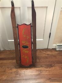 Beulah Murray's C. 1890 Sled w/ Original Paint Decoration