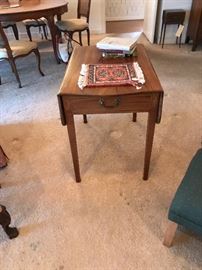 C. 1800 Mid-Atlantic Inlaid Mahogany Pembroke Table