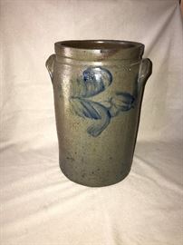 Beautiful VA. salt glaze crock