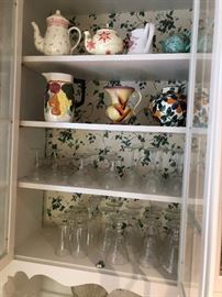glassware and many dishes