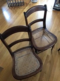 Antique Cane bottom chairs