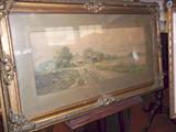 Antique Farm Scene Print