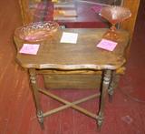 Half Table and Depression Glass