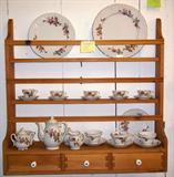 Roses China and Plate Shelf
