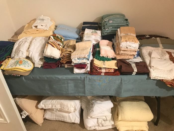 Various Towels And Linens
