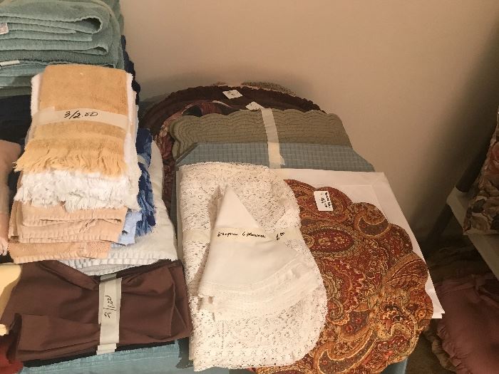 Various Towels And Linens