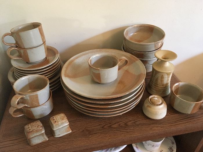 McCoy pottery dinnerware set