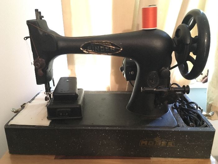 vintage Morse sewing machine, reconditioned by Singer