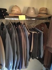 mens clothing and hats