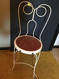 ice cream parlor style chair (1 available)
