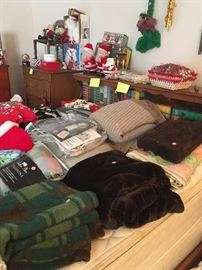blankets, Christmas items