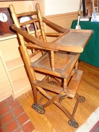 Victorian highchair that converts to a....
