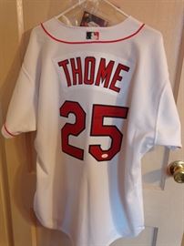 Jim Thome signed jersey.