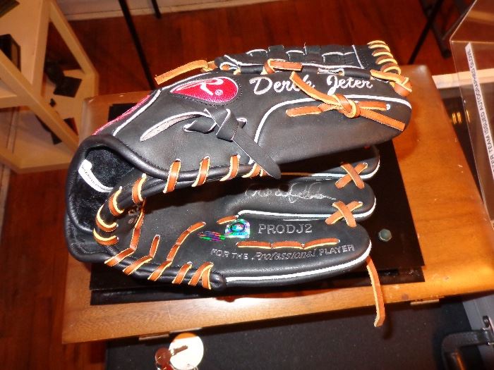 Derek Jeter autographed baseball glove!