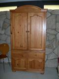 Young America solid Maple Armoire / e-center - Very Nice!