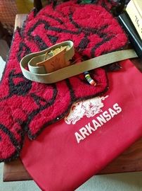 Many Arkansas Razorback items