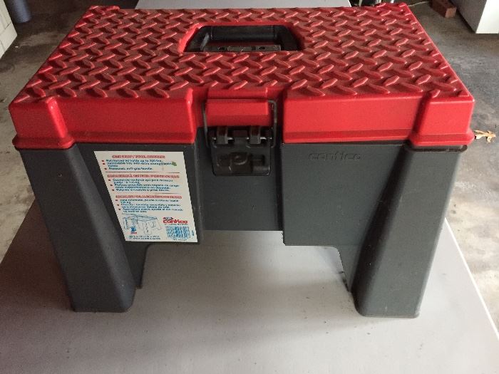 Tool / Step Box: Several other tool boxes with tools 
