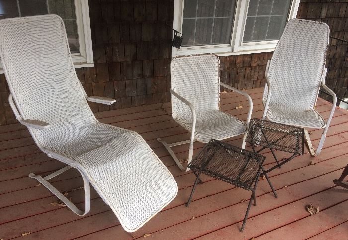 PATIO CHAIRS, LOUNGER & MESH TABLES