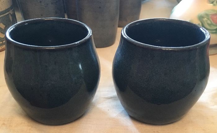 JUG TOWN POTTERY CUPS 1982