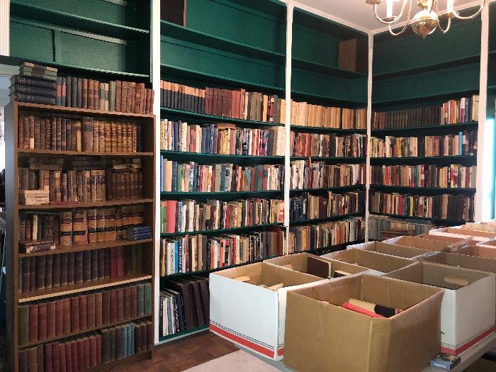Huge library of books dating back to the 17th century 