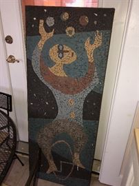 Tile Mosaic by Paul Hatgill "Man on Unicycle"